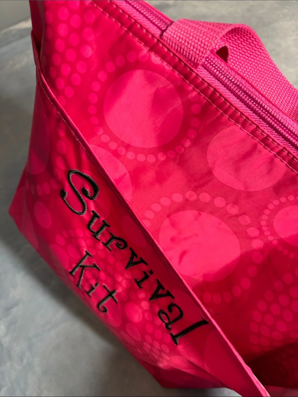 thirty-one Pink Circle-Print Lunch or Beach Snack Tote